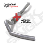 Load image into Gallery viewer, Diamond Eye KIT 4in CB MFLR RPLCMENT PIPE SGL AL: 01-05 CHEVY/GMC 6.6L 2500/3500
