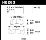 Load image into Gallery viewer, Hawk 1987-1993 Ford Mustang GT 5.0 HPS 5.0 Front Brake Pads
