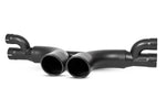 Load image into Gallery viewer, MBRP 14-19 Porsche GT3/GT3RS 3in Center Muffler Bypass 4in Tips - Black Coated
