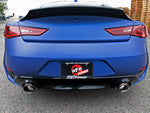 Load image into Gallery viewer, aFe POWER Takeda 2.5in 304 SS CB Exhaust w/ Carbon Fiber Tips 17-19 Infiniti Q60 V6-3.0L (tt)
