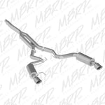 Load image into Gallery viewer, MBRP 15-18 Ford Mustang EcoBoost 2.3L T409 3in Cat Back Dual Split Rear Exit (Street Version)
