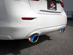 Load image into Gallery viewer, aFe Takeda 2.5in 304 SS Cat-Back Exhaust System w/ Blue Flame Tips 16-18 Infiniti Q50 V6-3.0L (tt)
