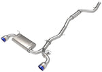 Load image into Gallery viewer, aFe POWER Takeda 2021 Toyota Supra 2.0L (t) 2.5in-3in 304 SS CB Exhaust w/ Blue Tips
